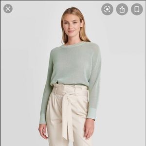 Women’s Mesh Sweater Crop Top